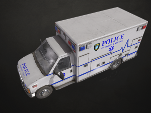 Ambulance Type 4 - Low Poly 3Dモデル