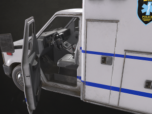 Ambulance Type 4 - Low Poly 3Dモデル