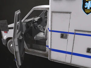 Ambulance Type 3 V4 - Low Poly 3D Model