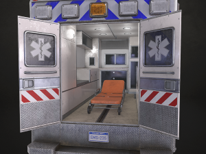 Ambulance Type 4 - Low Poly 3Dモデル
