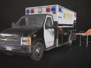 Ambulance Type 5 - Low Poly 3D-Modell