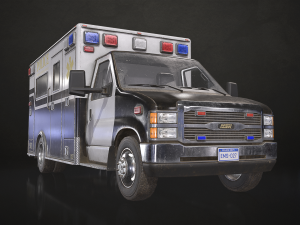 Ambulance Type 5 - Low Poly 3D-Modell