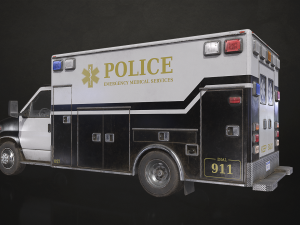Ambulance Type 5 - Low Poly 3D-Modell