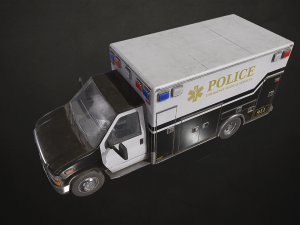 Ambulance Type 5 - Low Poly 3D-Modell