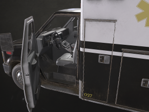 Ambulance Type 5 - Low Poly 3D-Modell