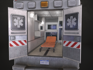 Ambulance Type 5 - Low Poly 3D-Modell