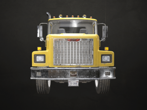 Classic Truck - Yellow - Low Poly 3D Модель