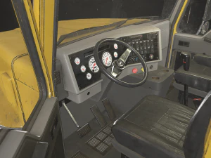 Classic Truck - Yellow - Low Poly 3D Model