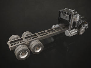 Classic Truck - Black - Low Poly 3D Модель