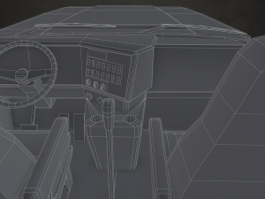 Classic Truck - Black - Low Poly 3D Модель