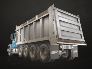 Classic Dump Truck - Low Poly Modèle 3D