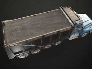 Classic Dump Truck - Low Poly Modèle 3D