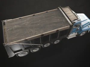 Classic Dump Truck - Low Poly 3D Model