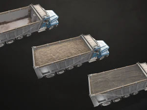Classic Dump Truck - Low Poly 3D Model