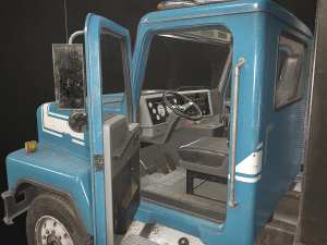 Classic Dump Truck - Low Poly Modèle 3D