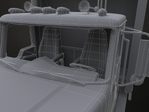 Classic Garbage Truck - Low Poly 3D-Modell