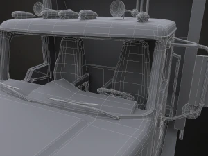 Classic Garbage Truck - Low Poly 3D Model
