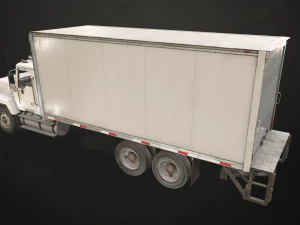 Classic Cargo Truck - Low Poly 3D Model