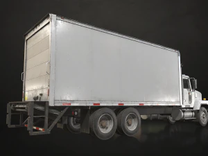 Classic Cargo Truck - Low Poly 3D Model