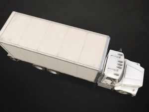 Classic Cargo Truck - Low Poly 3D Model