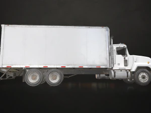 Classic Cargo Truck - Low Poly 3D Model
