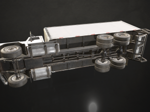 Classic Cargo Truck - Low Poly 3D Модель
