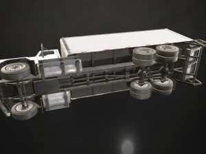 Classic Cargo Truck - Low Poly 3D Model