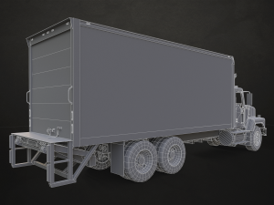 Classic Cargo Truck - Low Poly 3D Модель