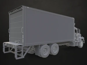 Classic Cargo Truck - Low Poly 3D Model