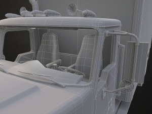 Classic Cargo Truck - Low Poly 3D Модель
