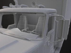 Classic Cargo Truck - Low Poly 3D Model