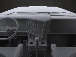 Classic Cargo Truck - Low Poly 3D Model