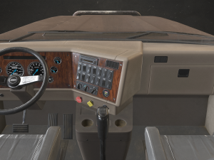 Classic Logging Truck - Low Poly 3D-Modell