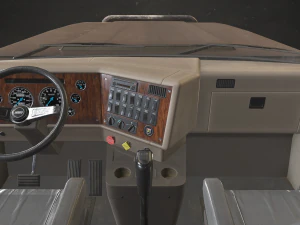 Classic Logging Truck - Low Poly 3D Model