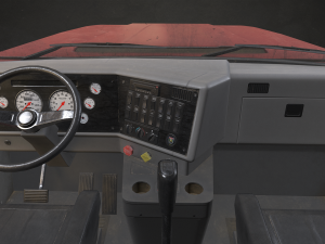 Classic Fuel Truck - Low Poly Modello 3D