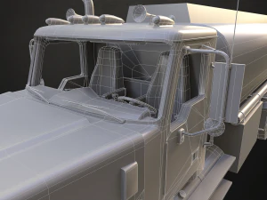 Classic Fuel Truck - Low Poly 3D Model