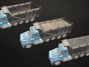 Classic Truck Collection - Low Poly Model 3D