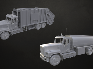 Classic Truck Collection - Low Poly Model 3D