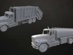 Classic Truck Collection - Low Poly 3D Model