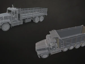 Classic Truck Collection - Low Poly 3D Model