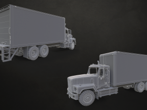 Classic Truck Collection - Low Poly Model 3D