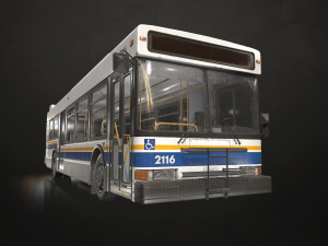 City Bus - Low Poly 3D Model