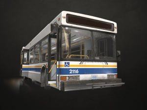 City Bus - Low Poly 3D Модель