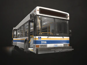 City Bus - Low Poly 3D Model