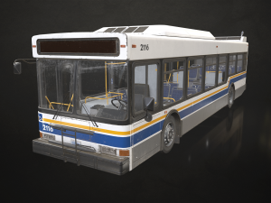 City Bus - Low Poly 3D Модель