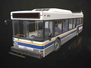 City Bus - Low Poly 3D Model