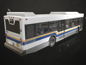City Bus - Low Poly 3D Model