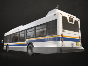 City Bus - Low Poly 3D Модель