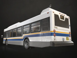 City Bus - Low Poly 3D Model