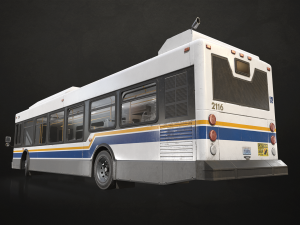 City Bus - Low Poly 3D Модель